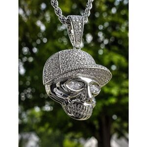 Iced Out Bboy Skull Necklace